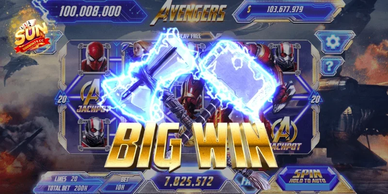 Nổ hũ Anvengers Tận dụng các vòng quay siêu anh hùng miễn phí